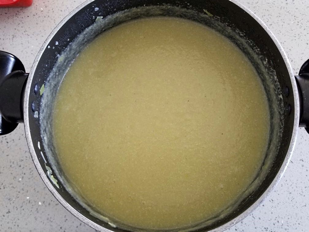 The soup after it's been blended.